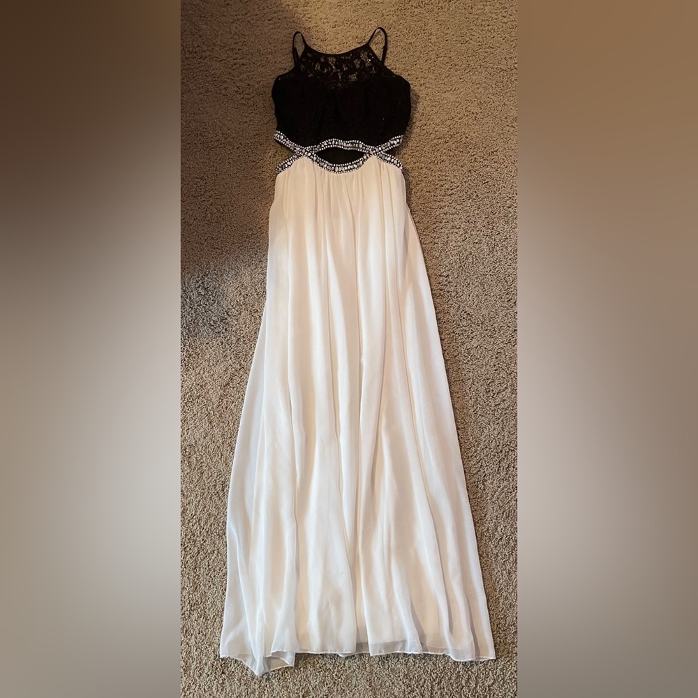 Black and White Prom Dress